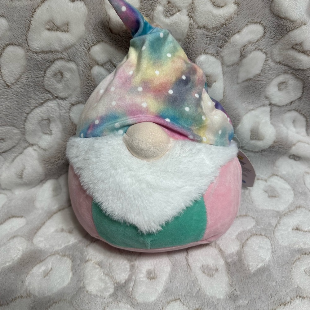 Squishmallows Pink and Green Gnome Stuffed Animal
